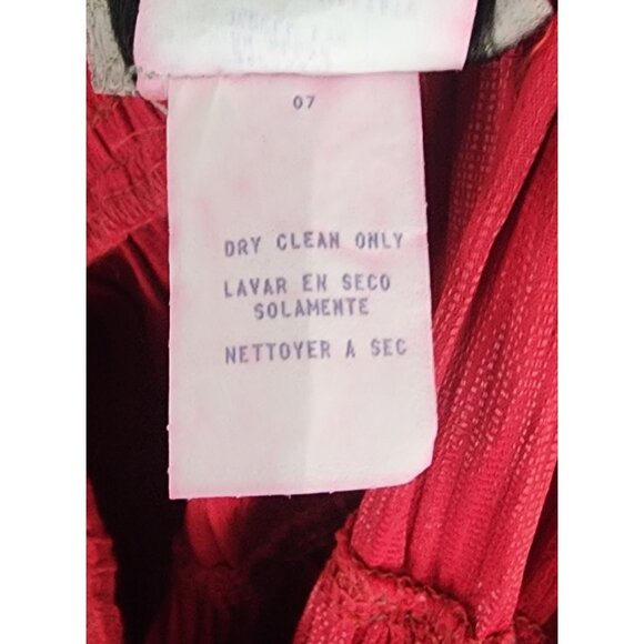 Stonebridge Skirt Womens Large Red Pleated Studded Boho 80s Retro Vintage Midi - Picture 10 of 10